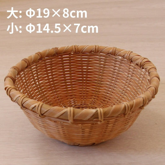 竹かご/竹ざる 深め鉢型（大/小）
