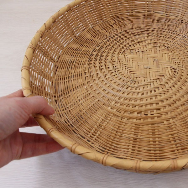 白竹 盛り付け 竹ザル（清涼高台）